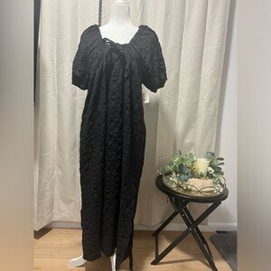 NWT Free People Elegant Black Maxi Dress
